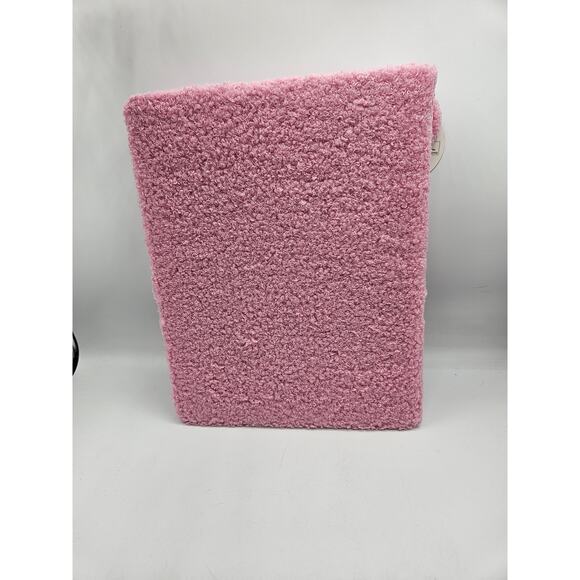 Fuzzy Sketch Book Notebook Journal Blank Pages Pink Bear Bow Drink NWT - Picture 5 of 6